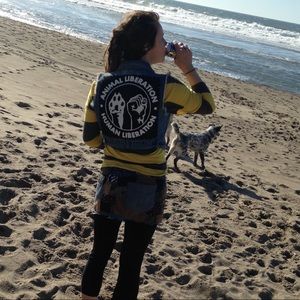 Folk Punk Traveler Trainrider vegan Patch Vest